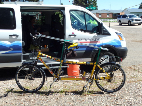 When we arrived, Bryce & Julianna started loading the bikes.