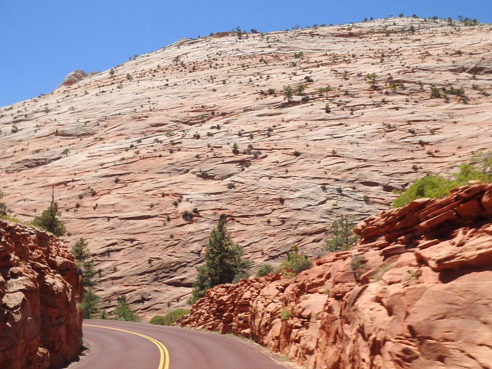 A wondrous display of Ancient Sand Dunes, some would say Petrified Sand Dunes (Zion National Park, Utah).