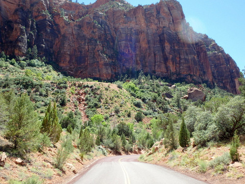 We were now in the Zion Mountain Switchbacks.