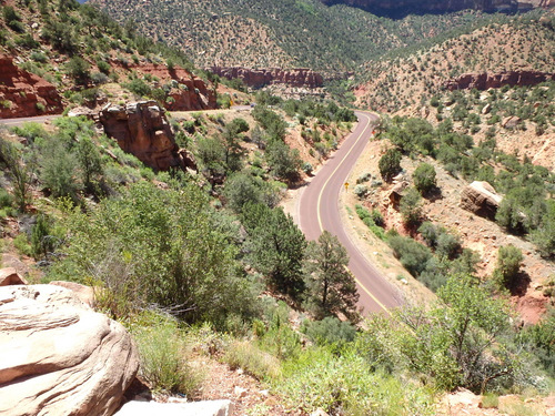 We were now in the Zion Mountain Switchbacks.