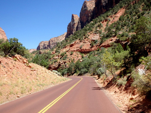 We were now in the Zion Mountain Switchbacks.