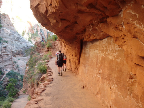 Hiked up the Grotto Trail.