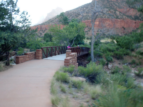 Crossing the Virgin River.