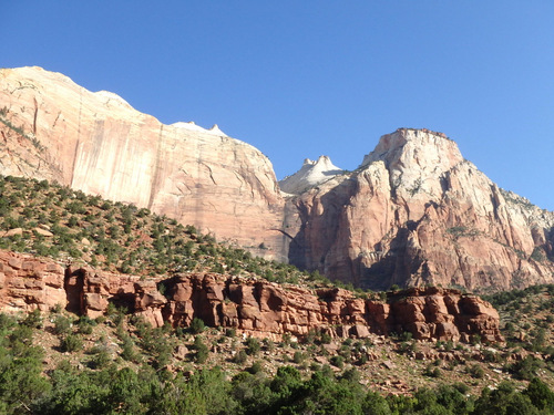 Cycling through Zion NP's Virgin Valley.