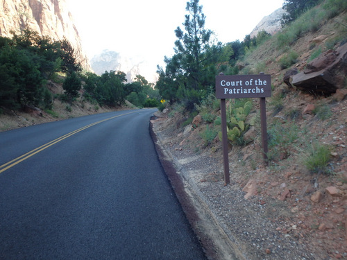 Cycling through Zion NP's Virgin Valley.