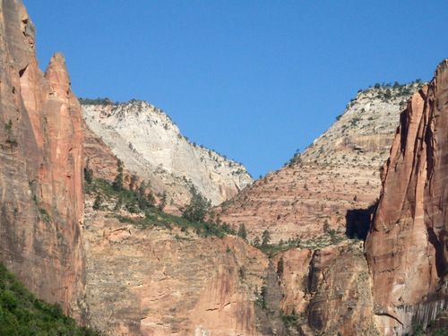 Cycling through Zion NP's Virgin Valley.