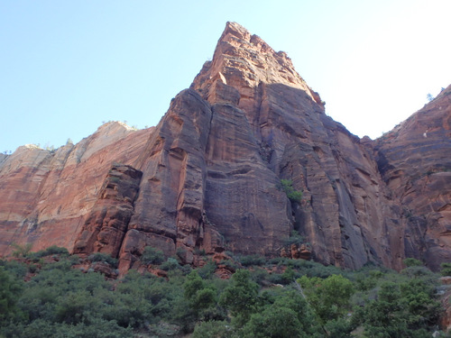 Cycling through Zion NP's Virgin Valley.