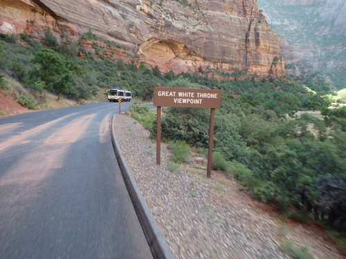 Cycling through Zion NP's Virgin Valley.