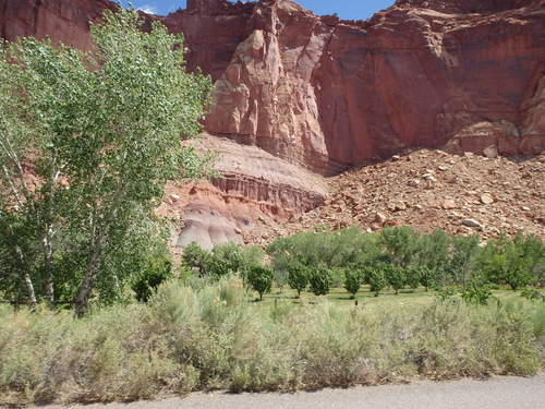 Ride through Fruita, Utah.