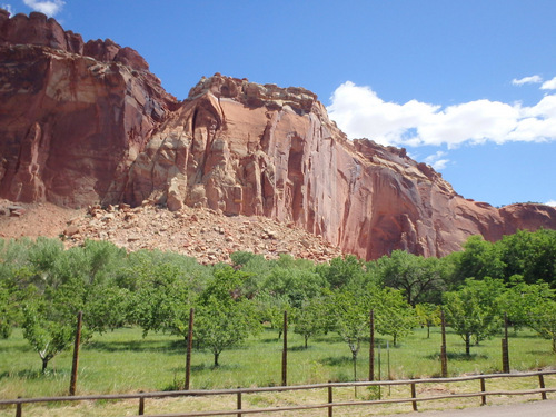 Ride through Fruita, Utah.