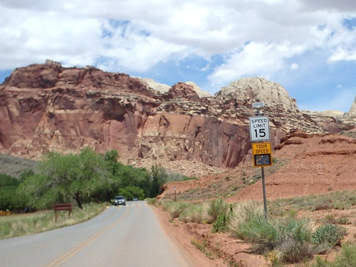 Cycling through Fruita, Utah.