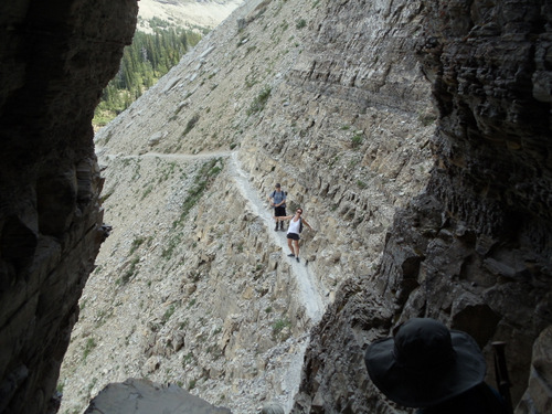 A tricky descent just before The Ladder.