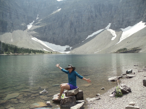 Daisey on Crypt Lake.