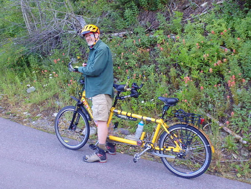 Yours truly (Dennis Struck) starting the climb.