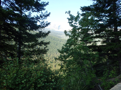 Looking south on the Going to the Sun Road.