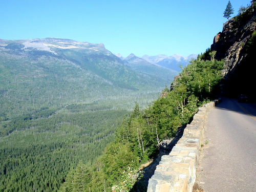 Climbing and looking rearward (west).