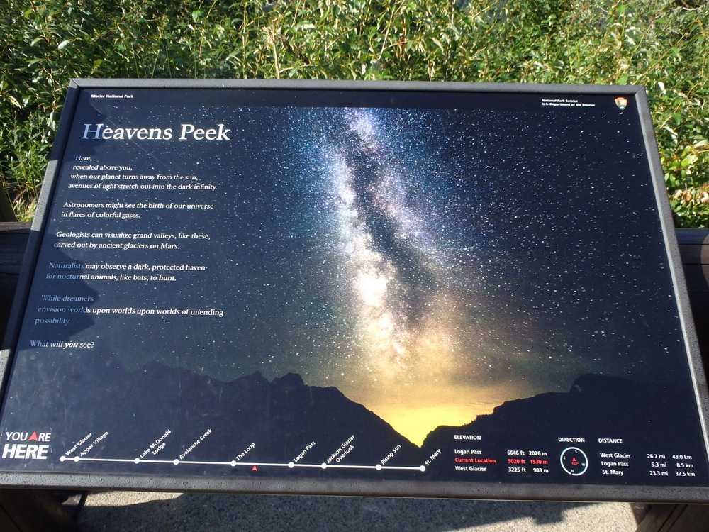 Heaven's Peek and handy progress bar at the sign's bottom.