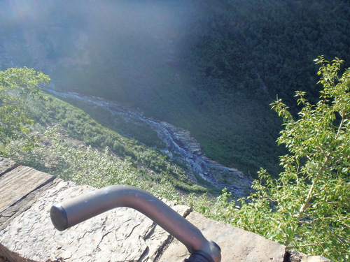 Looking down from Going to the Sun Road.