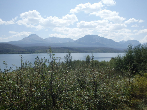 Nearing the end of St Mary Lake.