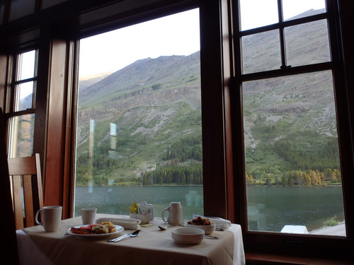 Dining area, our breakfast.