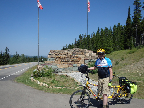 Dennis Struck and the Bee at Waterton Glacier International Peace Park, Canada (Photo by Terry Struck).