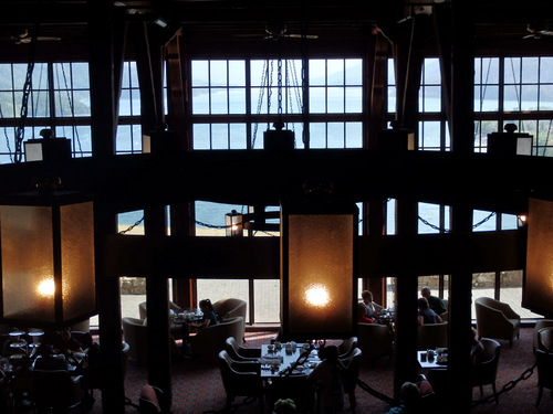 The main atrium of the Prince of Wales Lodge.