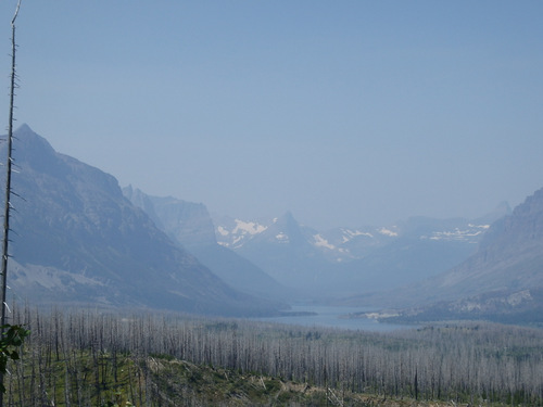 Southbound on US-89, the smoke haze got worse.