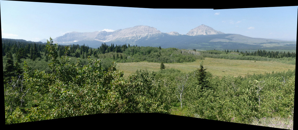 A composite photo of our elevated view to the west.