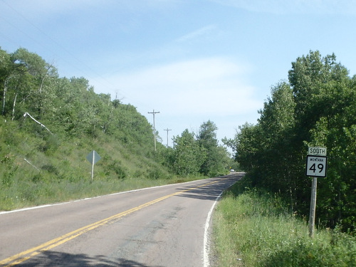 Southbound on Montana Hwy-49.