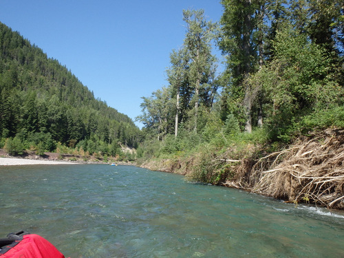 Looking down the Flathead.