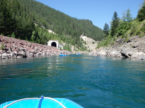 Looking down the Flathead.