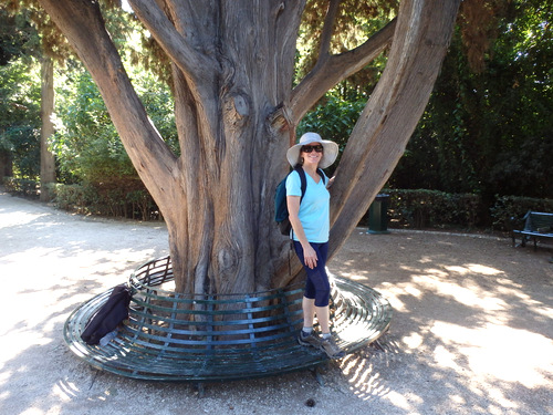 Terry Struck in the National Gardens of Athens, Greece; September, 2018.