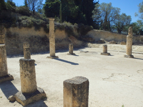 Athlete preparations area.