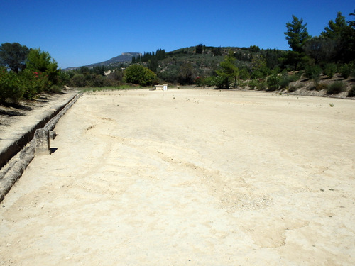 The field of the stadium/stadia.