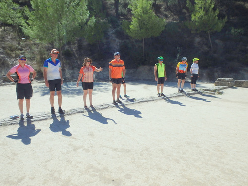 (L-R): Sharon, Craig, Sarah (Guide), Greg, (Lily-Hidden), Jerry, Don, Linda.