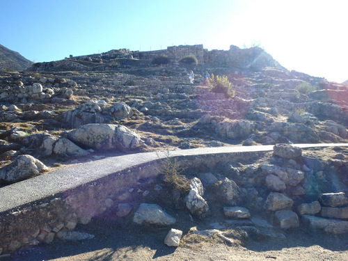 Looking uphill before the Entrance.