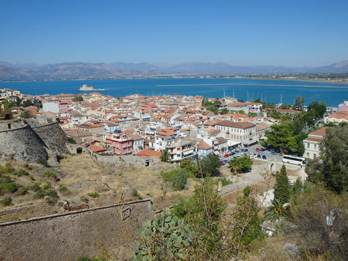 The climb to Castle Palamidi, Nafplio.