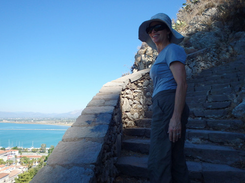 The climb to Castle Palamidi, Nafplio.