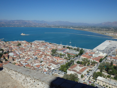 The climb to Castle Palamidi, Nafplio.