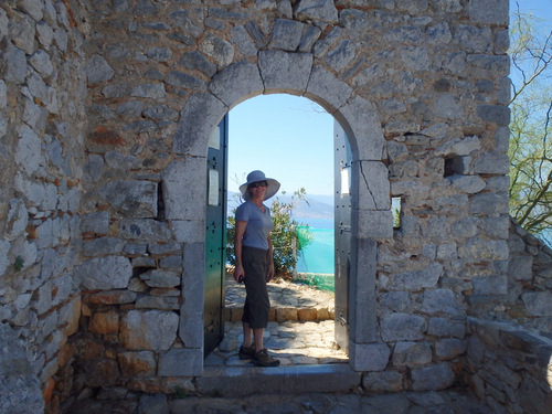 The climb to Castle Palamidi, Nafplio.