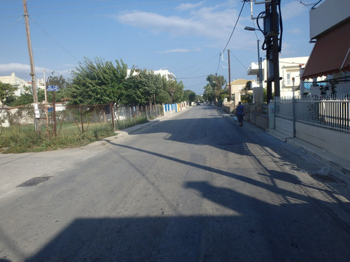 Cycling the Gulf of Corinth's coast.