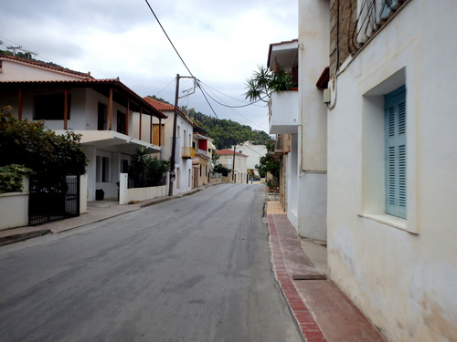 Cycling the Gulf of Corinth's coast.