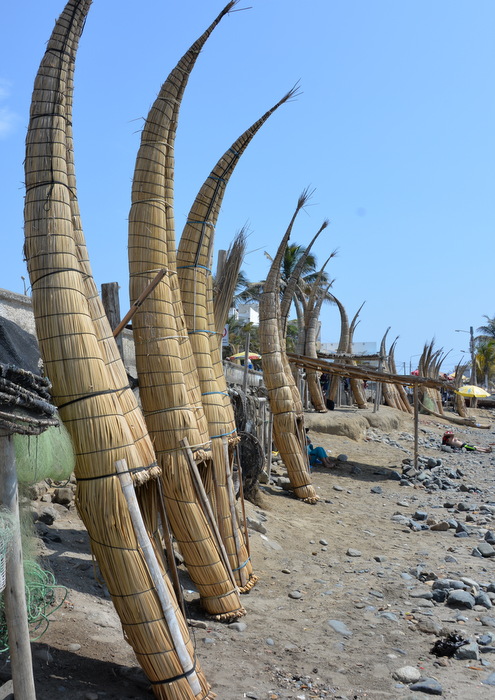 Caballitos de Totora, a 3000 Year Old Peruvian Traditional Native Reed Boat Design.