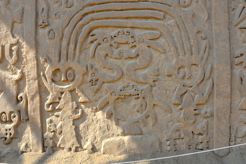 Relief segment at Huaca del Dragón.