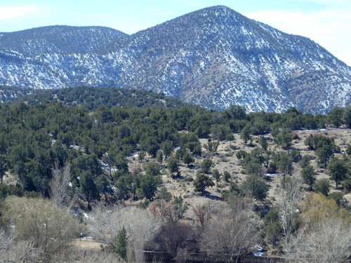 Our view to the southeast, 'Snow in the Shadows'.