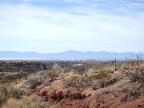 Looking northwest just before entering Tularosa.