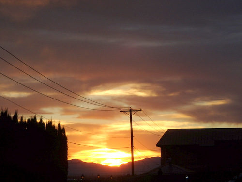 Evening, in Alamogordo, New Mexico.