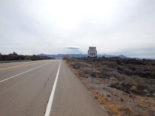 We were heading east on US-380.