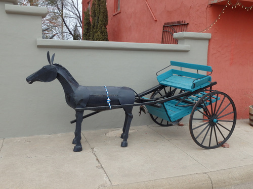 A close-up of the Carriage Art Burro.